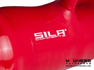 FIAT 124 Factory Air Filter Housing Upgrade Kit - SILA Concepts - Red Silicone - Deluxe Kit w/ BMC Filter